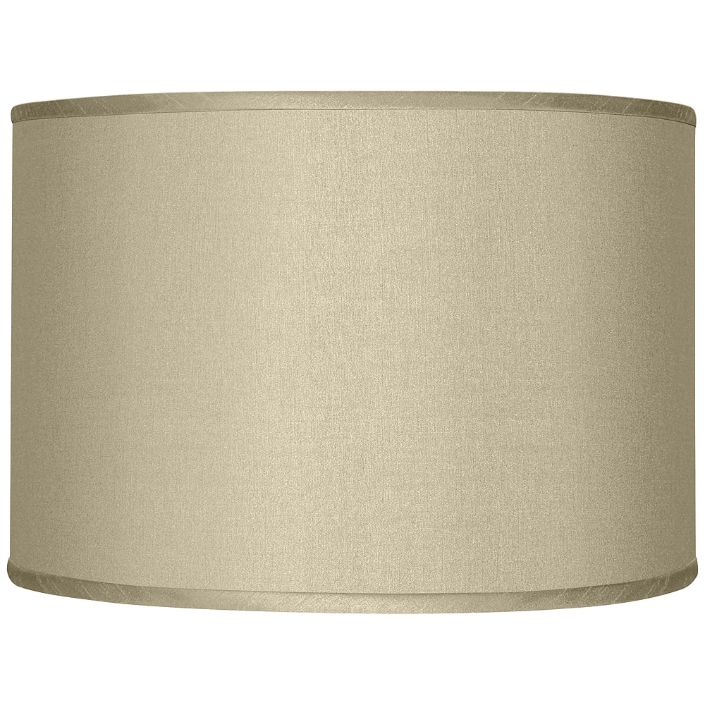 Possini Euro Sesame Faux Silk Drum Shade 12x12x8.5 (Spider) - Image 0
