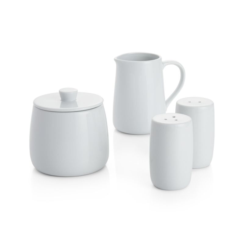White Ceramic Sugar Bowl - Image 2