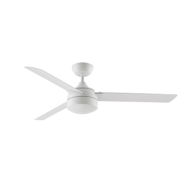 56" Xeno Indoor/Outdoor Ceiling Fan, Matte White Motor with White Blades - Image 2