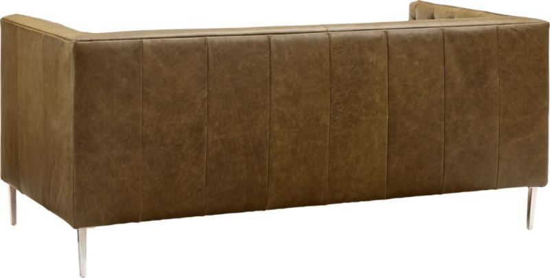 Savile Saddle Leather Tufted Apartment Sofa // Estimated in early August - Image 4