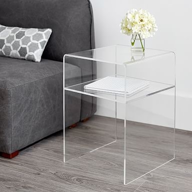 Acrylic Bedside Table, UPS - Image 0