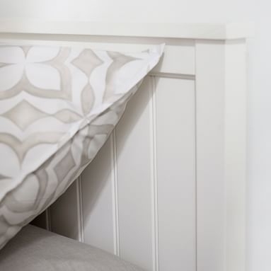 Beadboard Platform Corner Bed, Full, Simply White - Image 3