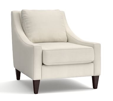 Aiden Upholstered Armchair, Polyester Wrapped Cushions, Performance Everydaysuede(TM) Stone - Image 0