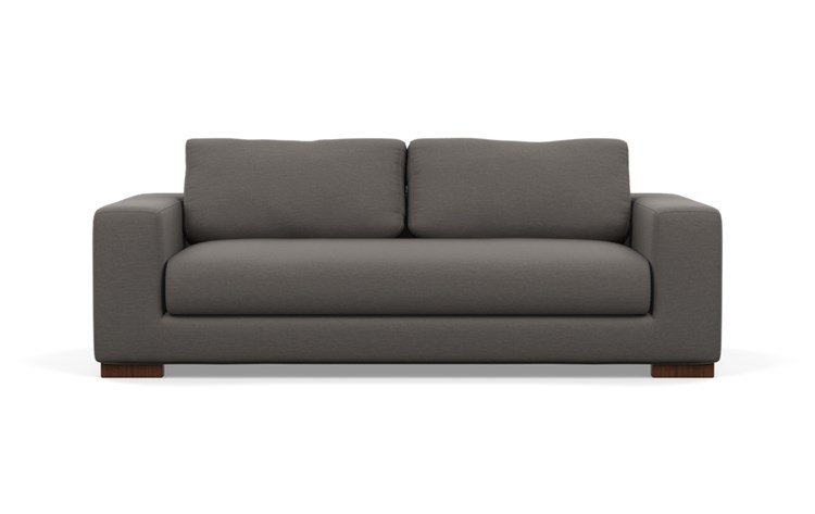Henry Sofa with Zinc Fabric and Oiled Walnut legs - Image 0