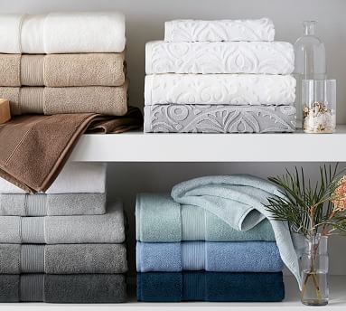 PB Classic Organic Towels, Bath, Flagstone - Image 3