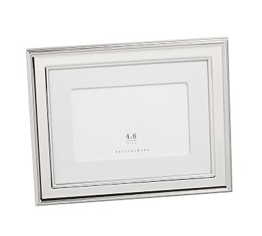 Personalized Silver Grosgrain, 4x6 - White - Image 0