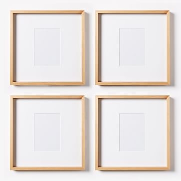 Thin Wood Gallery Frame, Bamboo, Set of 3, 15.5"x19.5" (8"x10" opening with mat) - Image 3
