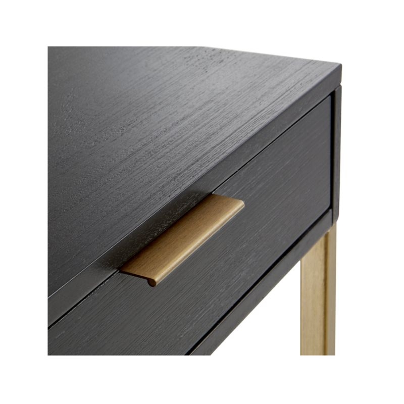 Oxford Black Small Storage Desk - Image 4