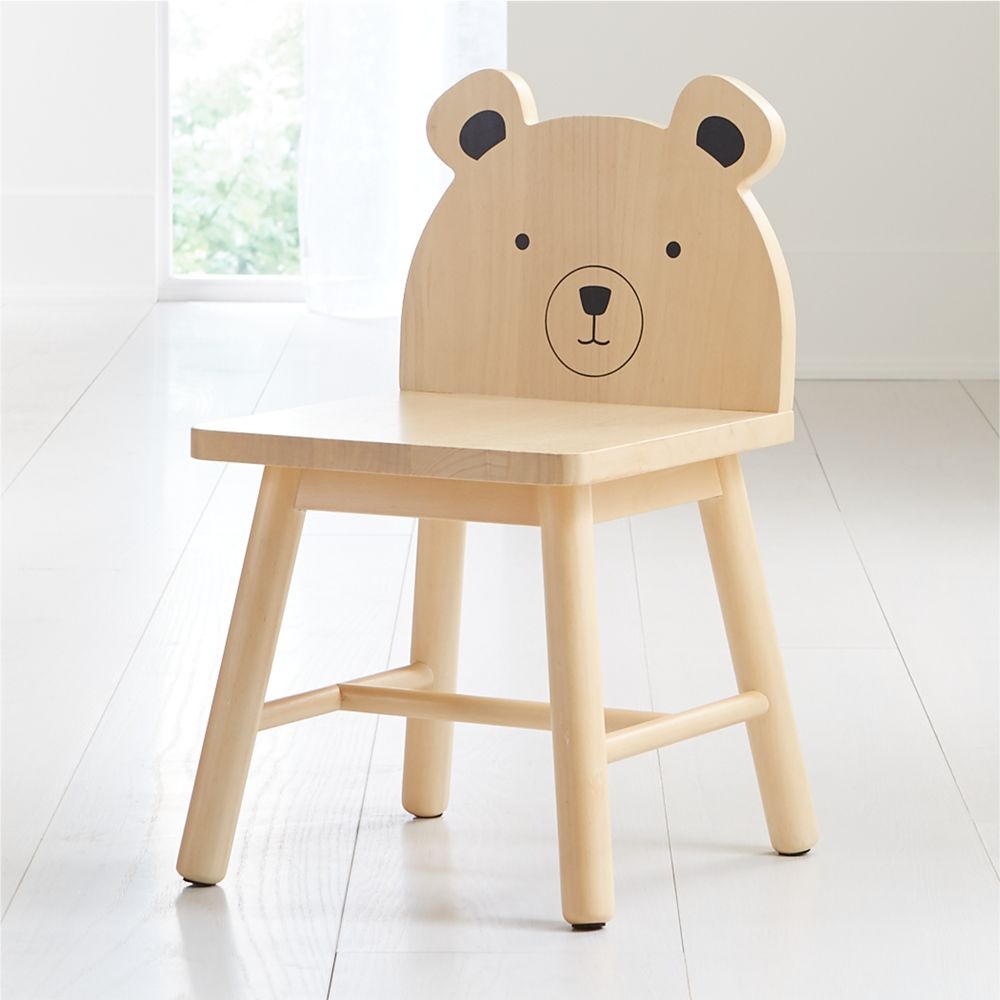 Bear Animal Wood Kids Play Chair - Image 0