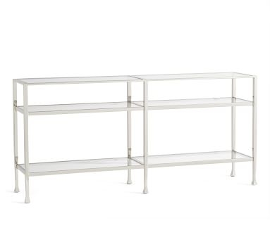 Tanner Long Console Table, Nickel finish - Image 2