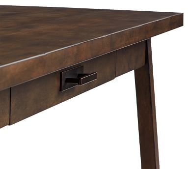 Mateo 56" Rustic Desk with Drawer, Salvaged Gray - Image 1
