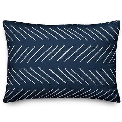 Erico Modern Chevron Lumbar Pillow - Image 0