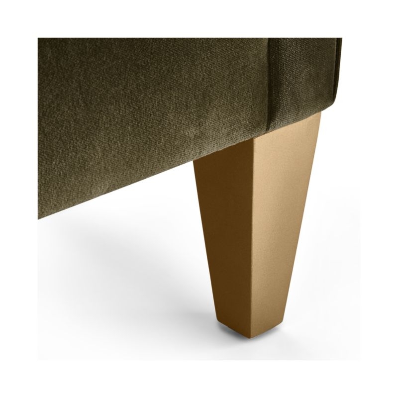 Aidan Velvet 2-Piece Right Arm Corner Tufted Sectional Sofa - Image 2