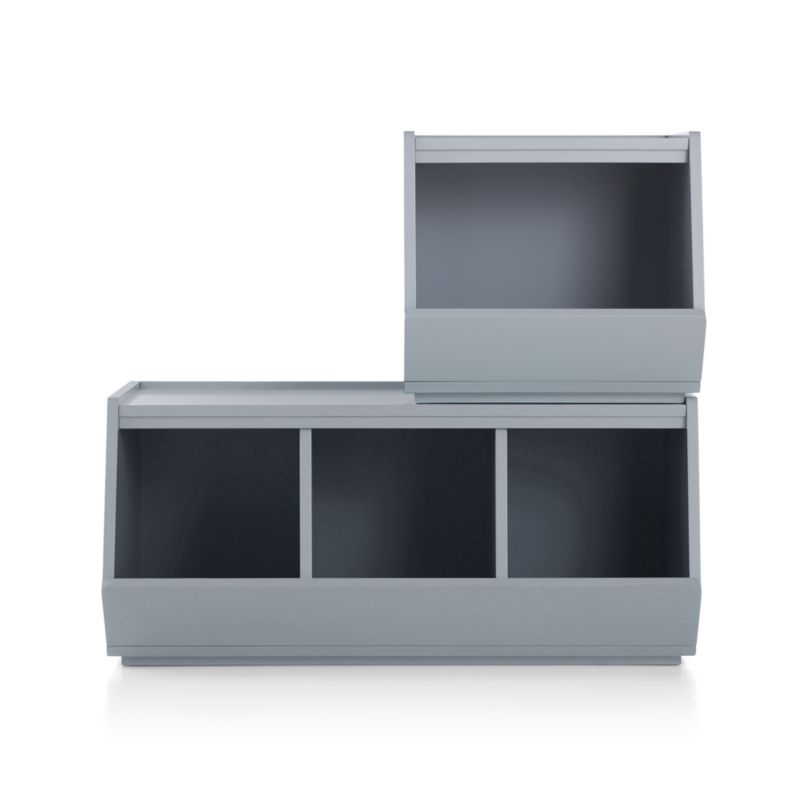 Storagepalooza II Wide Grey Toy Bin - Image 4