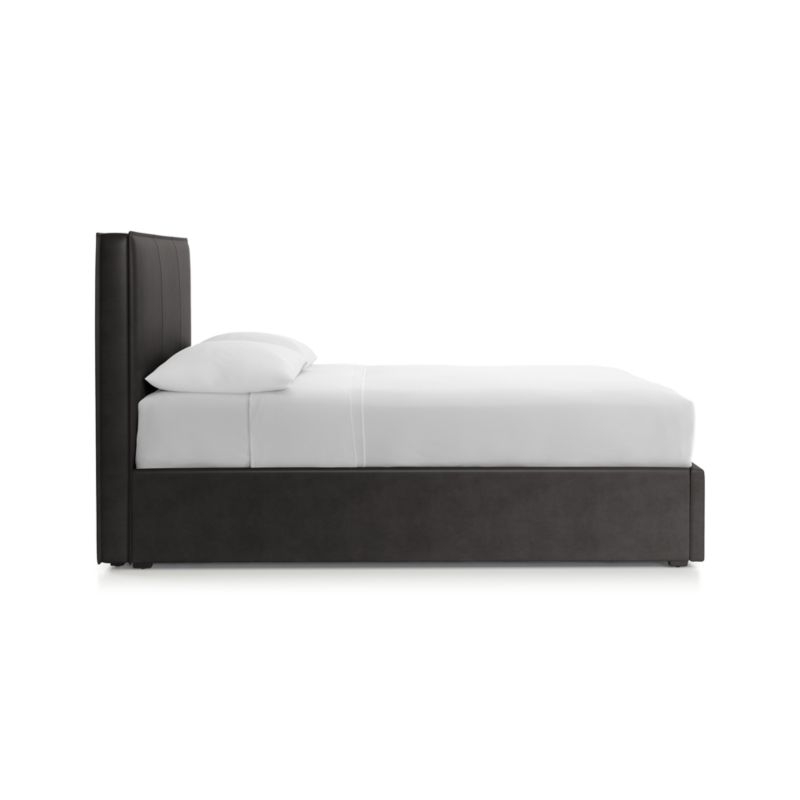 Flange Queen Upholstered Headboard with Gas-Lift Base - Image 1