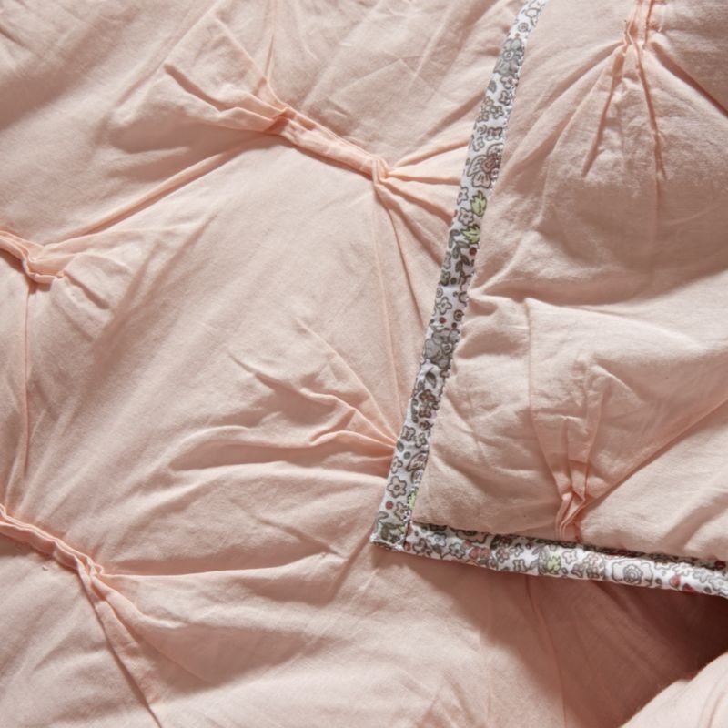 Chic Pink Floral Twin Quilt - Image 1