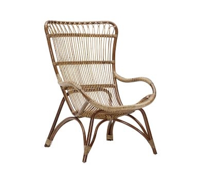 Monet Rattan Chair, Taupe - Image 3