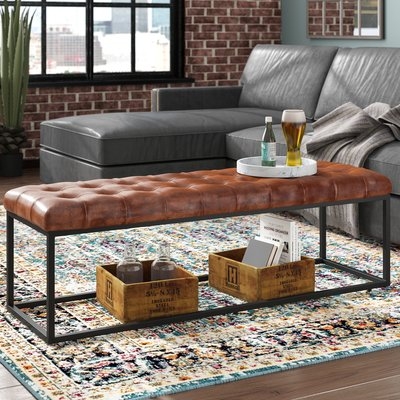 Lorilee Genuine Leather Bench - Image 0