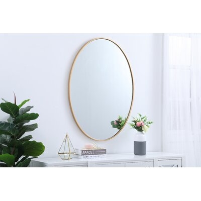 Hooten Metal Oval Beveled Accent Mirror - Image 1