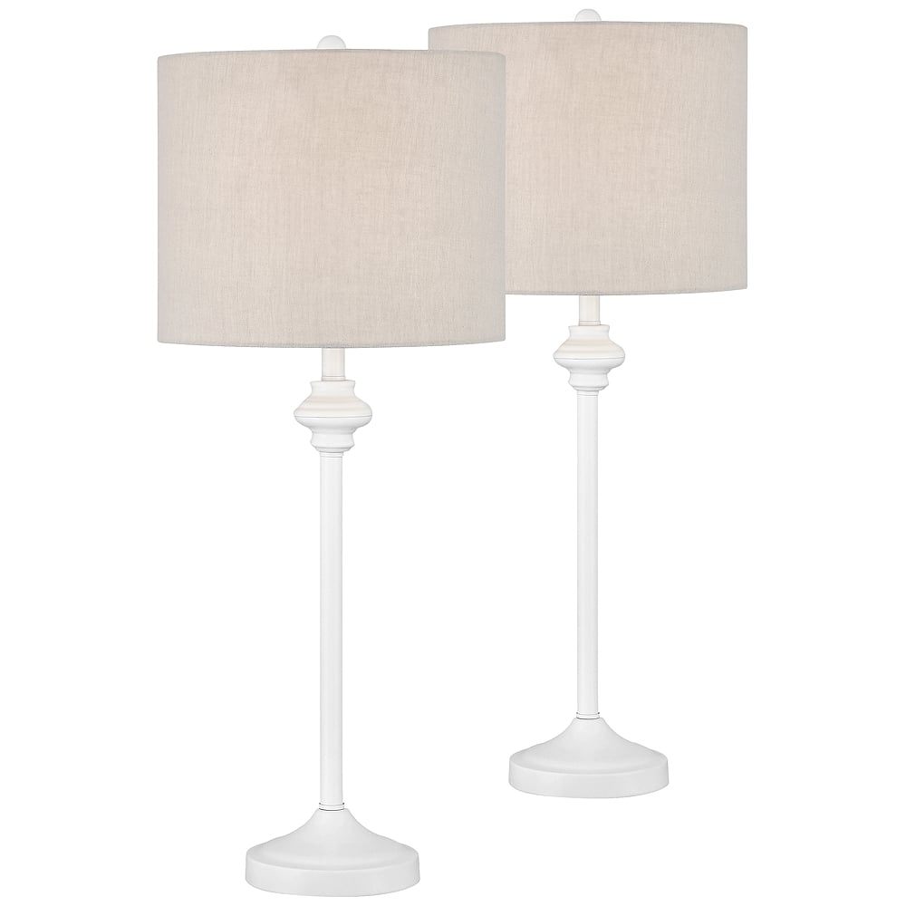 Lynn White Buffet Table Lamps Set of 2 - Style # 67Y79 - Image 0