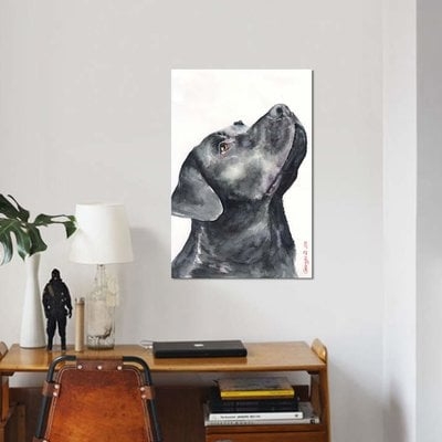 Black Labrador Print On Canvas - Image 0