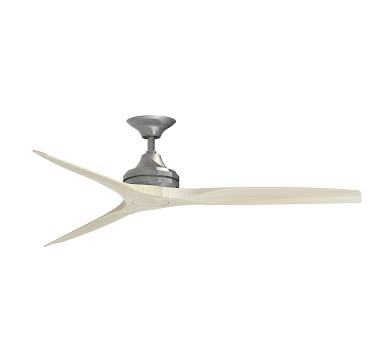 Spitfire Ceiling Fan With LED Kit, Galvanized/White - Image 1