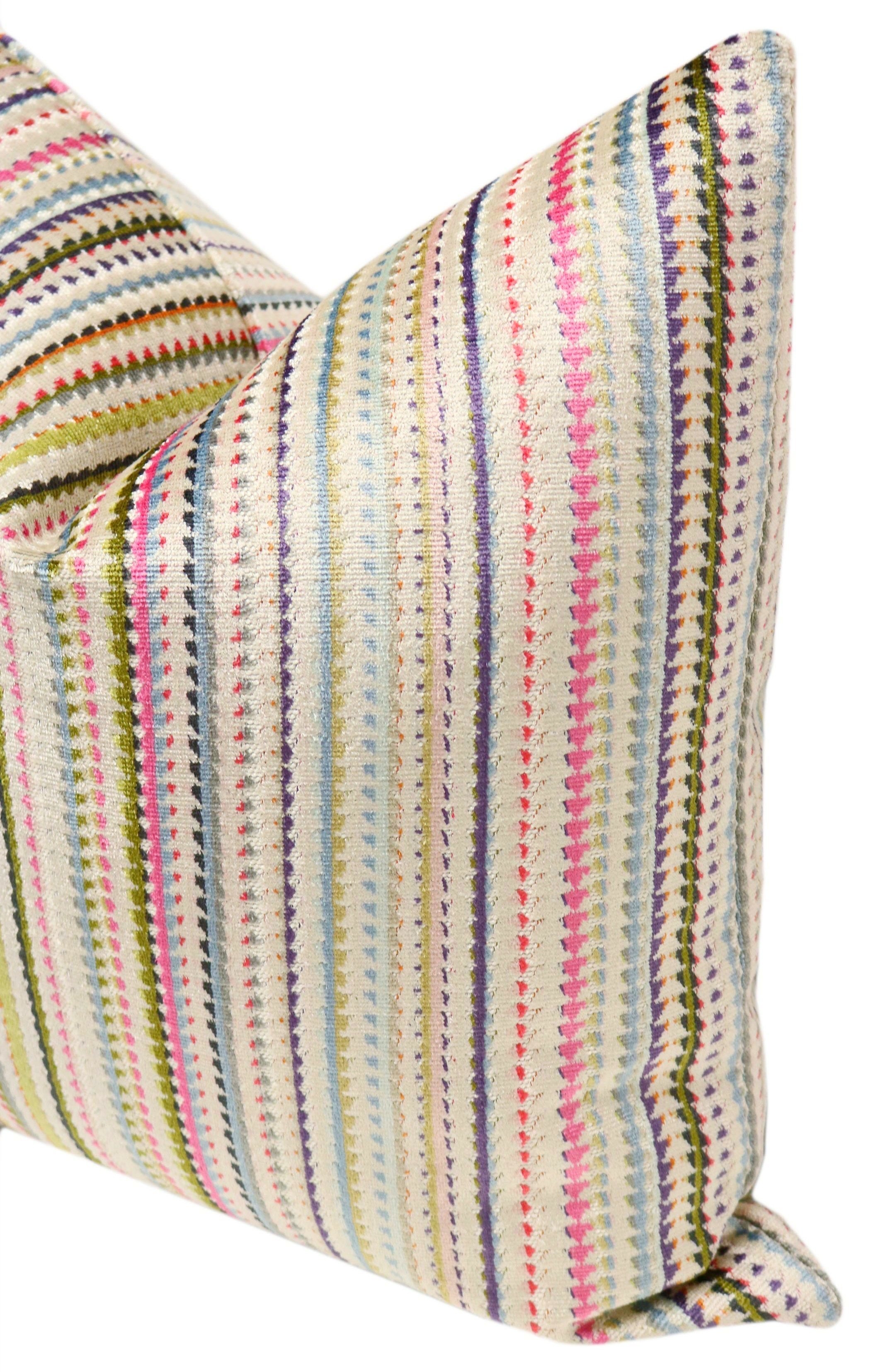 TRIBECA CUT VELVET // MULTI - Sample 4" X 4" - Image 3