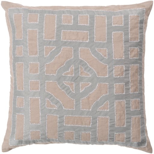 Chinese Gate Throw Pillow, 18" x 18", pillow cover only - Image 1