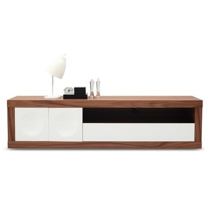 Doster Solid Wood TV Stand for TVs up to 88" RESTOCK mid March 2021 - Image 0