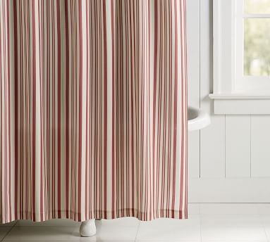 Antique Stripe Shower Curtain, 72x72, Gray - Image 3