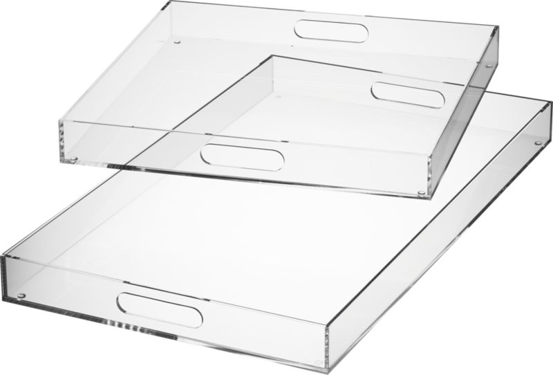 acrylic clear square tray - Image 6