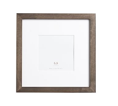 Wood Gallery Single Opening Frame, 5 x 5 - Gray - Image 1