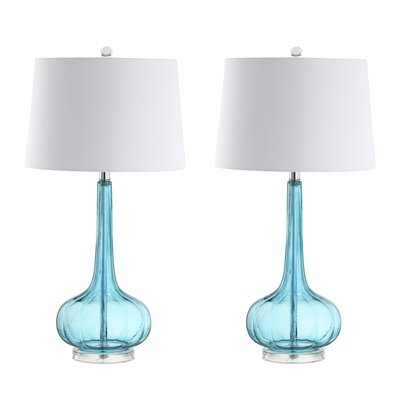Fairbairn Glass Teardrop 29" Table Lamp Set - Image 0