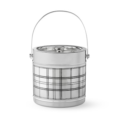 Tartan Etched Silver Ice Bucket - Image 0