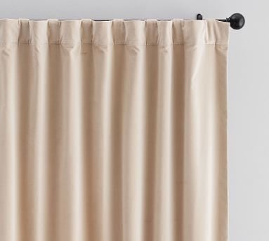 Velvet Twill Drape, 50 x 96", Chateau Blue - Image 1