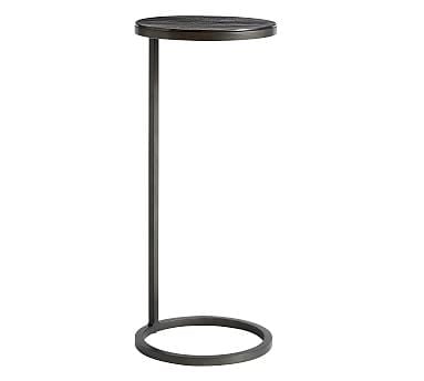 Duke Round Metal Accent Table, Bronze - Image 0