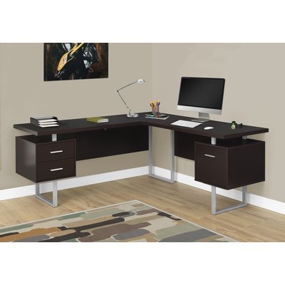 Sova 3 Drawer L-Shape Executive Desk - Image 0