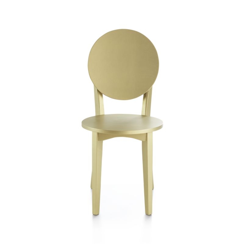 Double Dot Gold Kids Desk Chair - Image 2