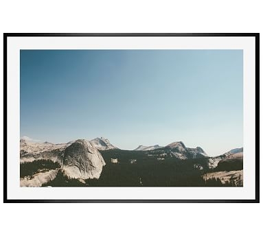 Yosemite Framed Print By Camrin Dengel, 28x42", Wood Gallery Frame, Black, Mat - Image 0