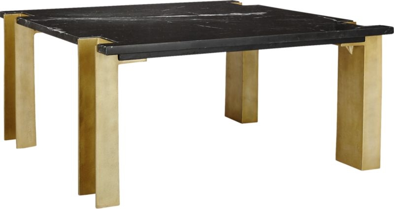 Alcide Square Marble Coffee Table - Image 2