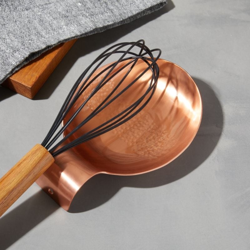 Textured Copper Spoon Rest - Image 1