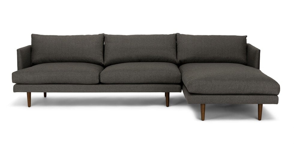 Burrard Graphite Gray Right Sectional - Image 0