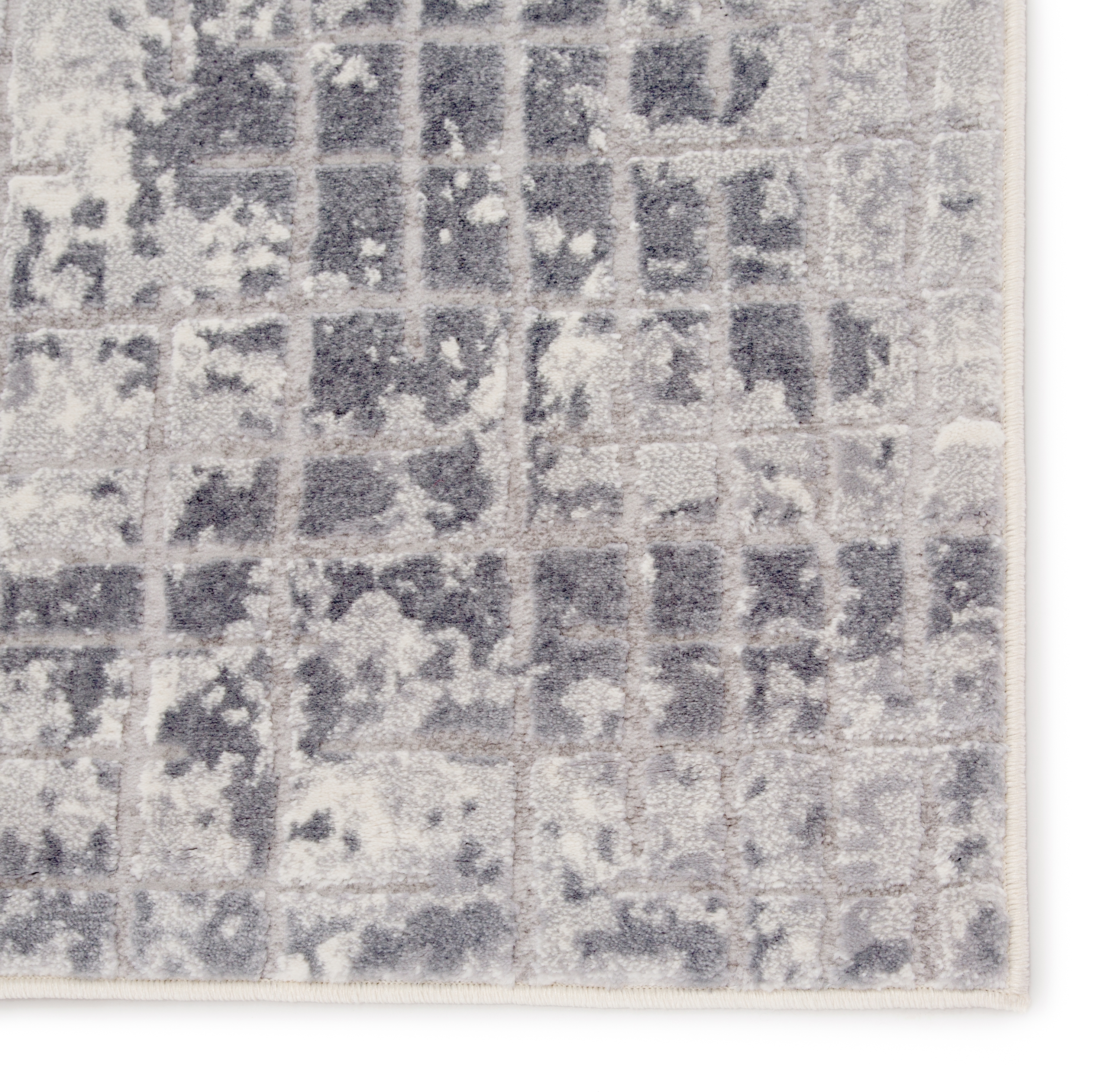 Bardot Trellis Gray/ White Area Rug (8'10"X12') - Image 3