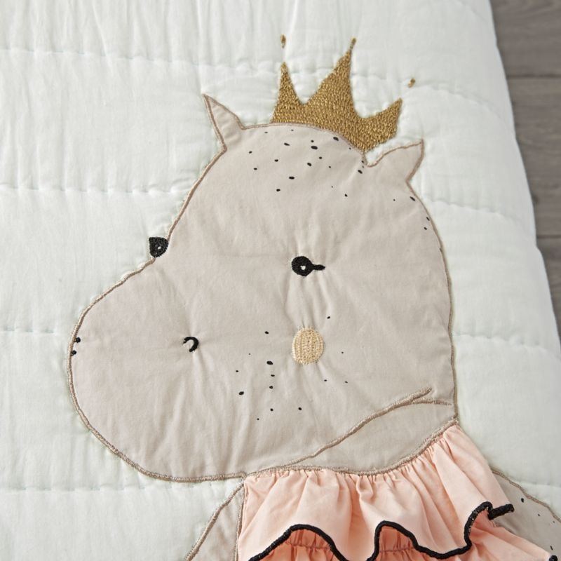 Royal Hippo Baby Quilt - Image 6