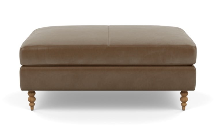 Sloan Leather Ottoman - Image 0