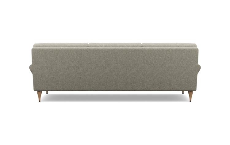 Maxwell Sofa with Brown Sesame Fabric and Natural Oak with Antique Cap legs - Image 2