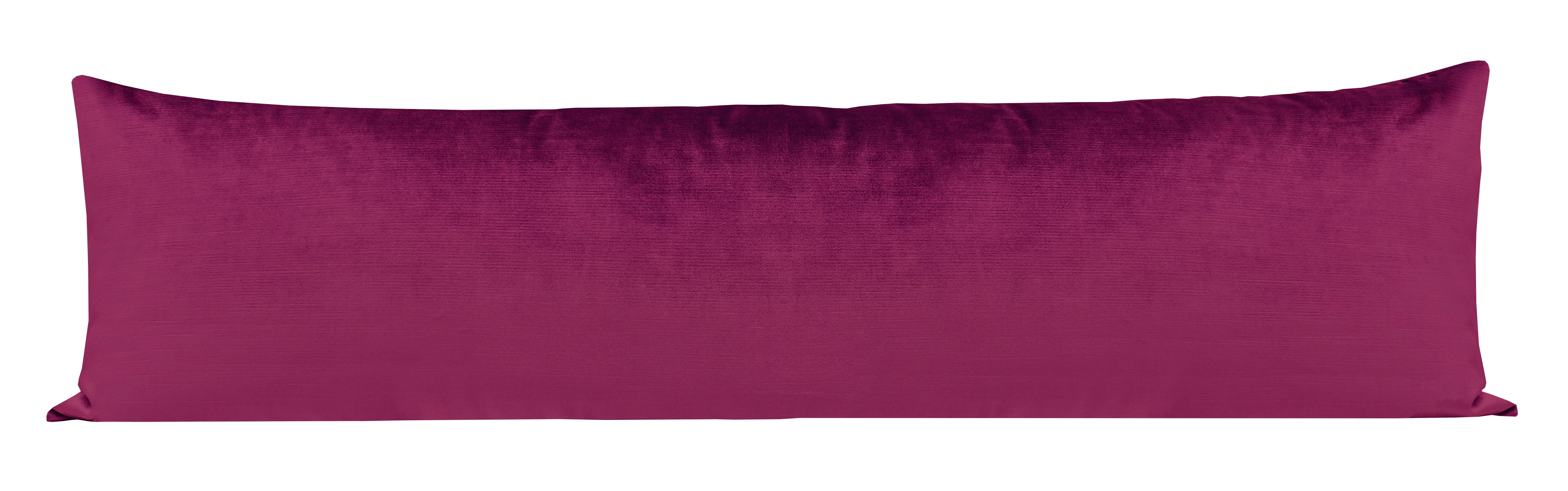 THE XL LUMBAR :: FAUX SILK VELVET // MAGENTA - 14" X 48" - Image 1
