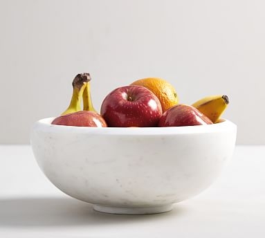 White Marble Fruit Bowl - Image 0