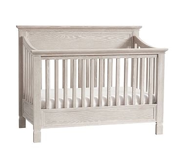 Larkin 4-In-1 Convertible Crib & PBK Lullaby Mattress Set, Heritage Fog - Image 0