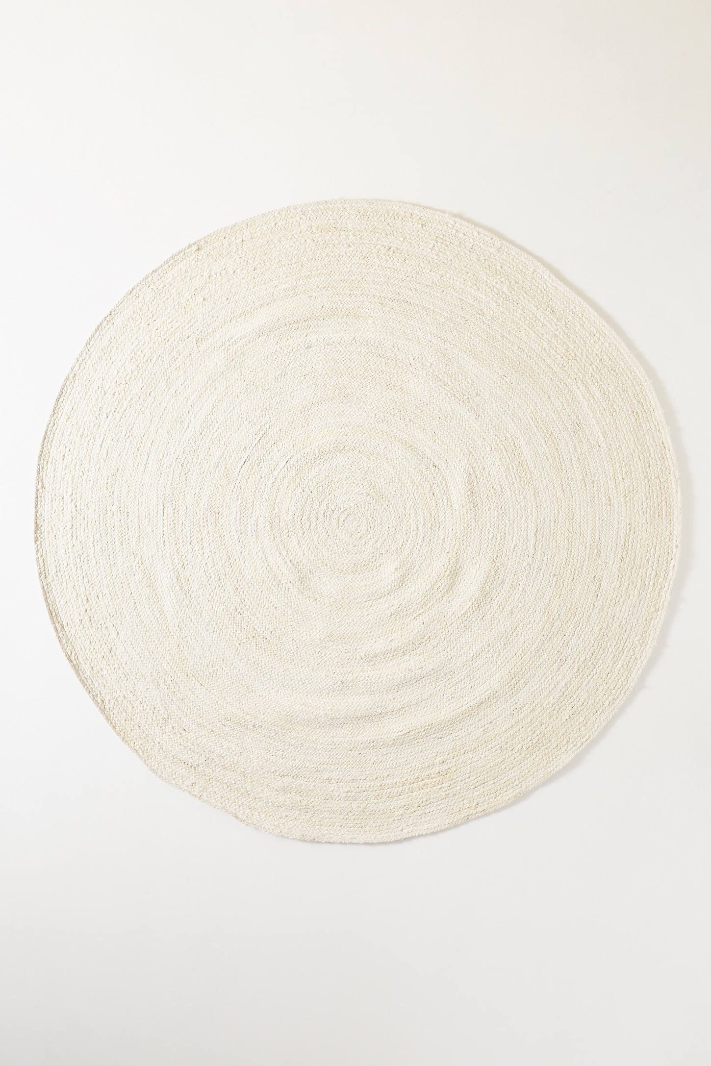 Handwoven Lorne Round Rug By Anthropologie in White Size 8 D - Image 0